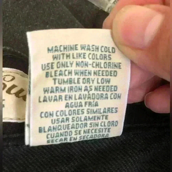 Vtg St John's Bay Black Boot Cut Jeans Women 16 Tall - Picture 14 of 14